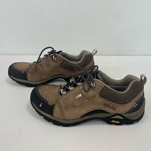 Ahnu Montara II Leather Waterproof Vibram Hiking Shoes Brown Black Women’s 8.5